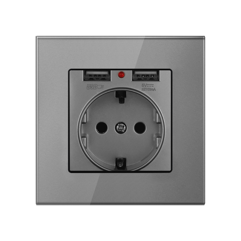 主图-05-1 German Tempered Glass Wall Socket
