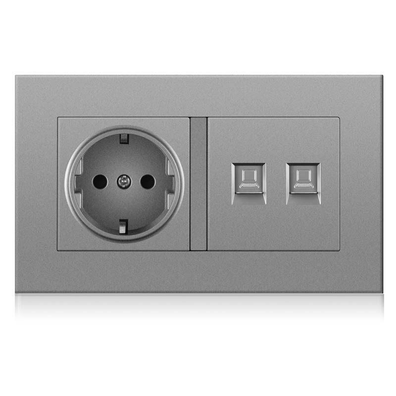 Main-04-1 2 RJ-45 network outlet