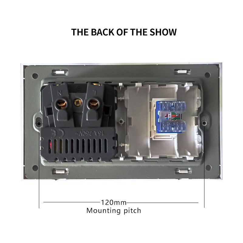 Main-08 2 RJ-45 network outlet