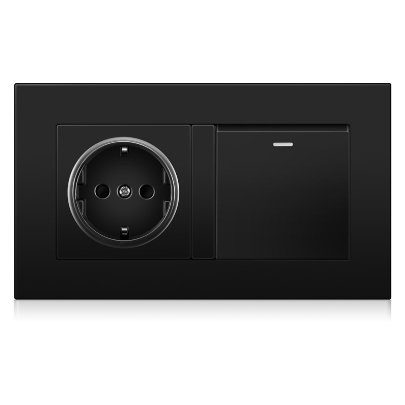 主图-04-3 socket and 1 Led push button switch