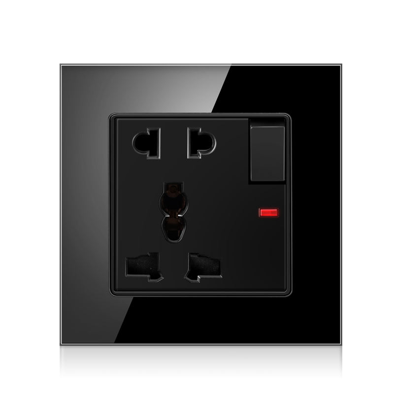 Main-03-5 five hole power socket with one switch