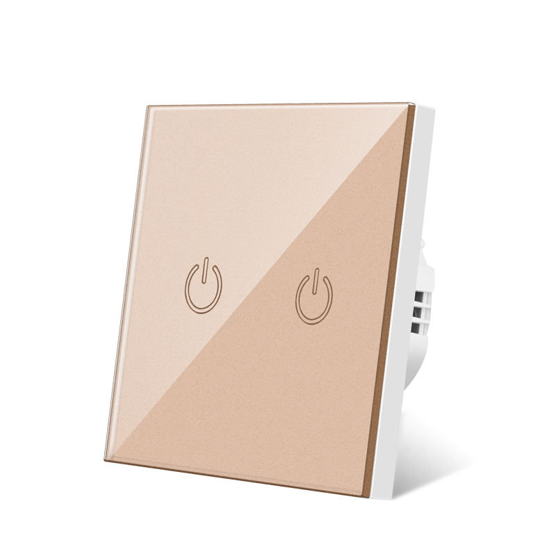 Main-04-1 Tempered glass 2 GANG touch switch
