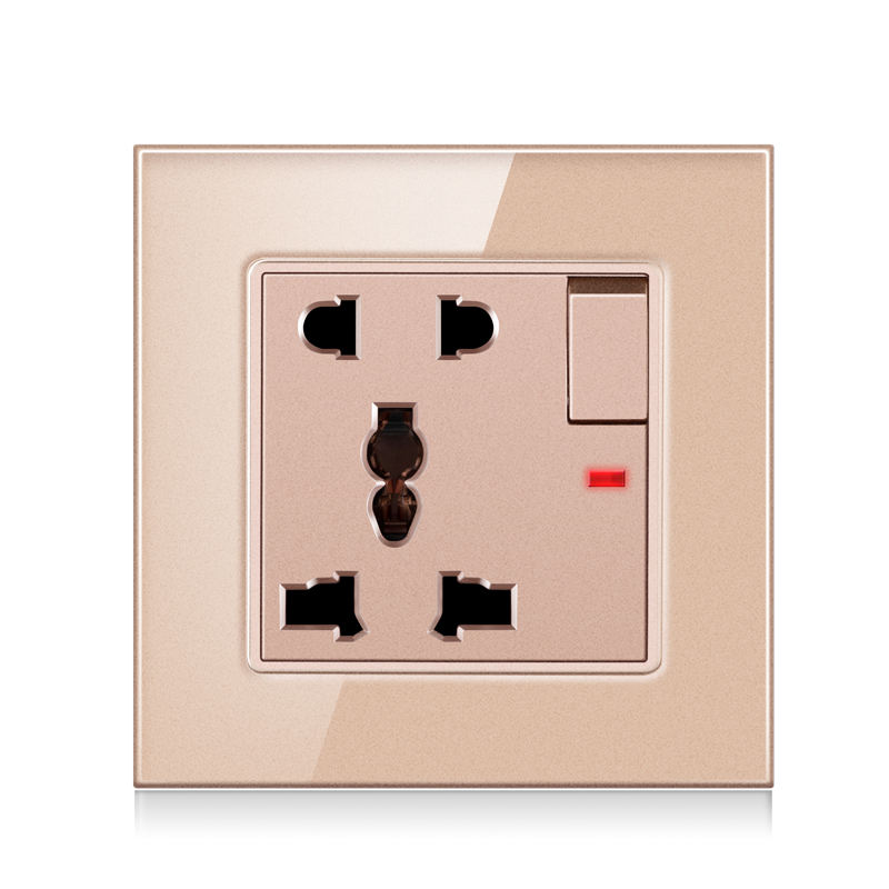 Main-04-5 five hole power socket with one switch