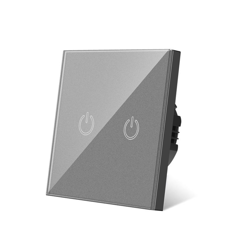 Main-05-1 Tempered glass 2 GANG touch switch
