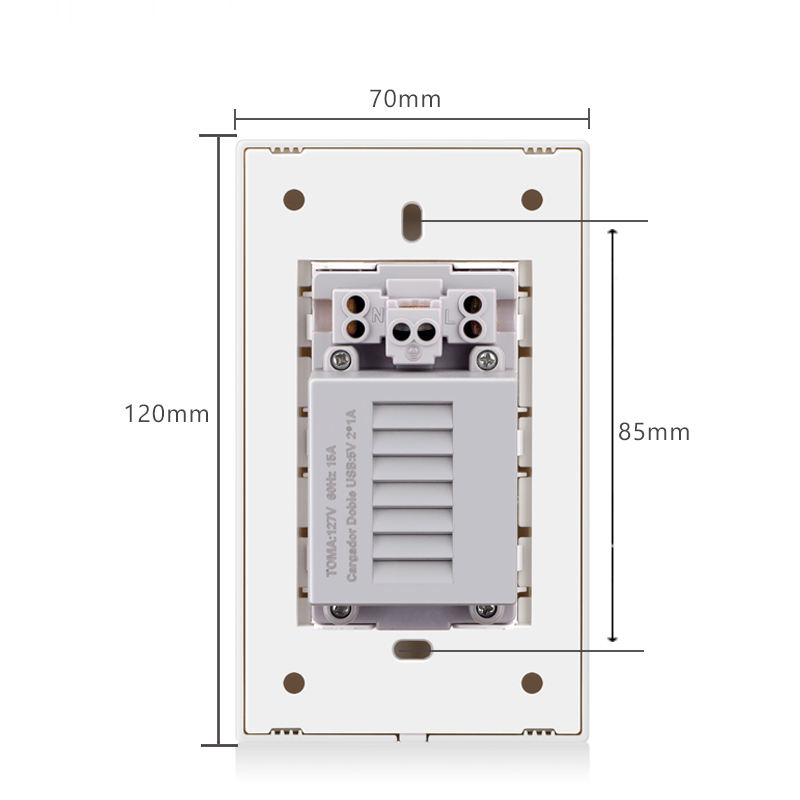 Main-05-8 wall plugs with 2 usb sockets