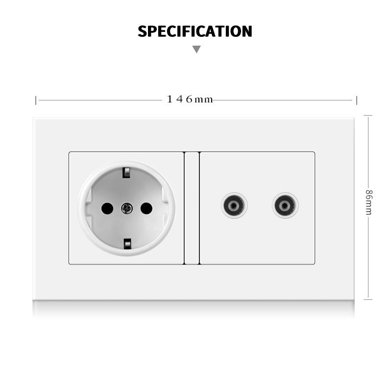Main-06-6 wall switch plus 2 TV interfaces