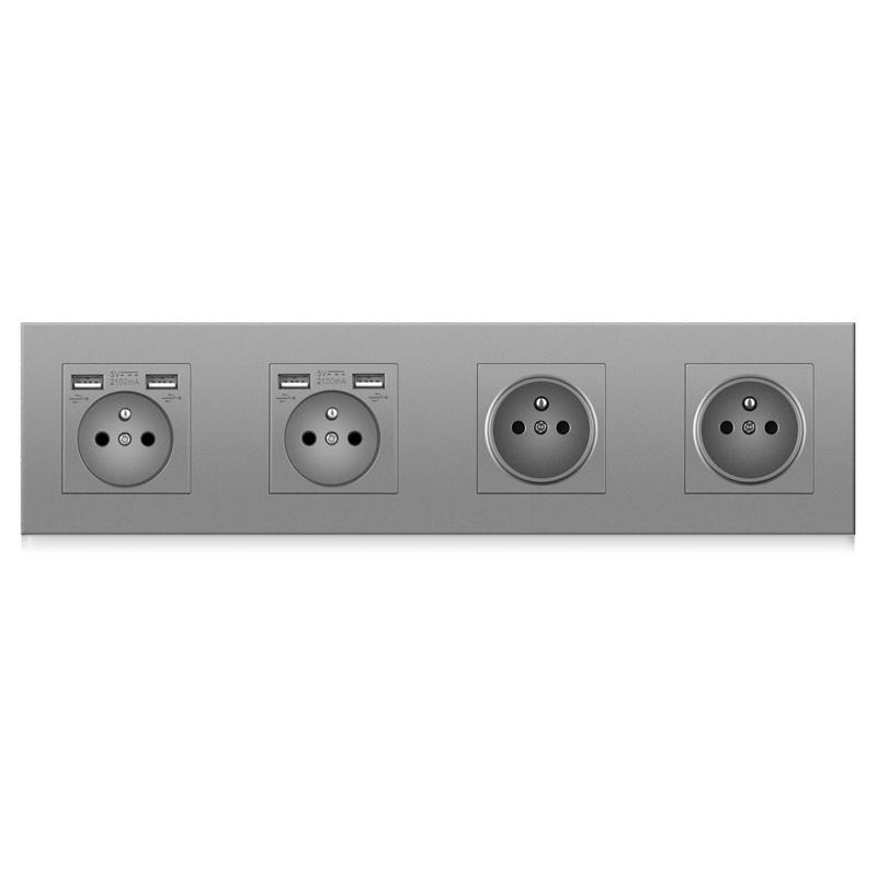 Main-02 Wall socket with 4 USB sockets