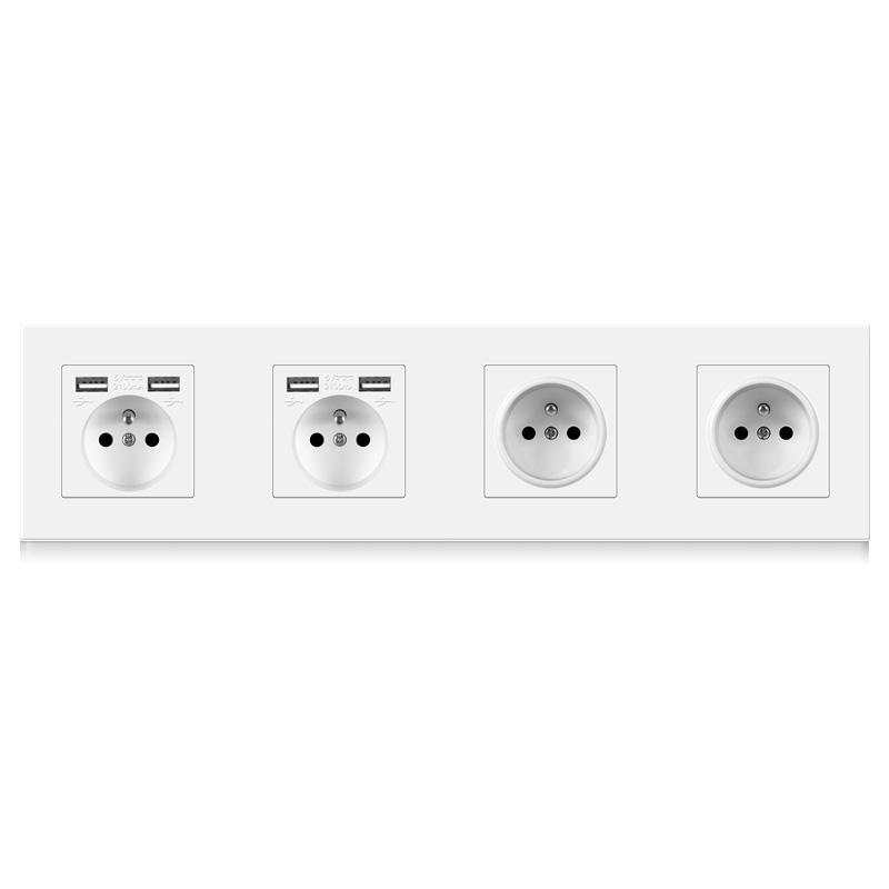 Main-04 Wall socket with 4 USB sockets