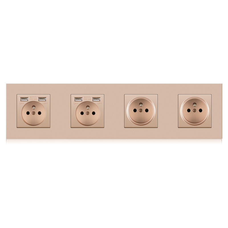 Main-05 Wall socket with 4 USB sockets