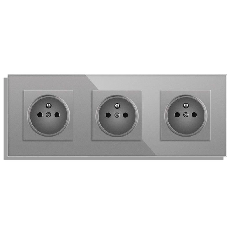 Main-03-4 3 gang wall french socket