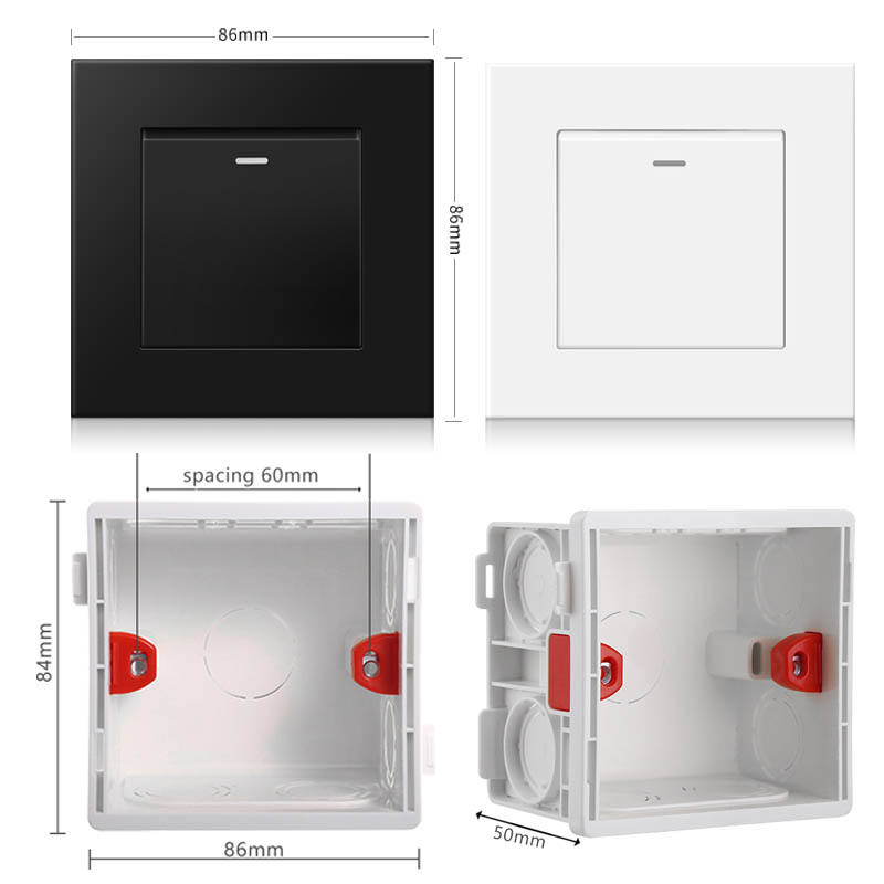 Main-06-9 Wall Switch With fluorescence Indicator