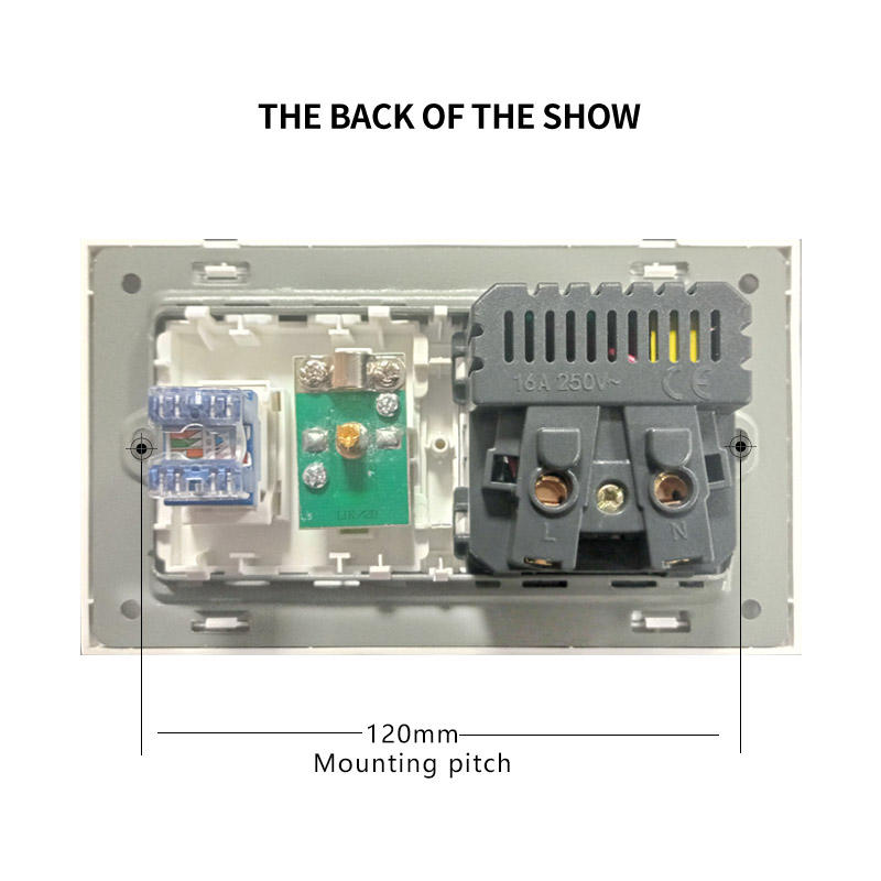 Main-07-5 RJ-45 network interface and TV socket