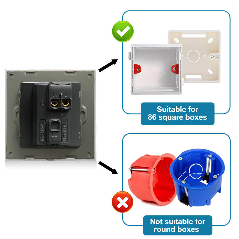 Main-07-6 Wall Switch With fluorescence Indicator