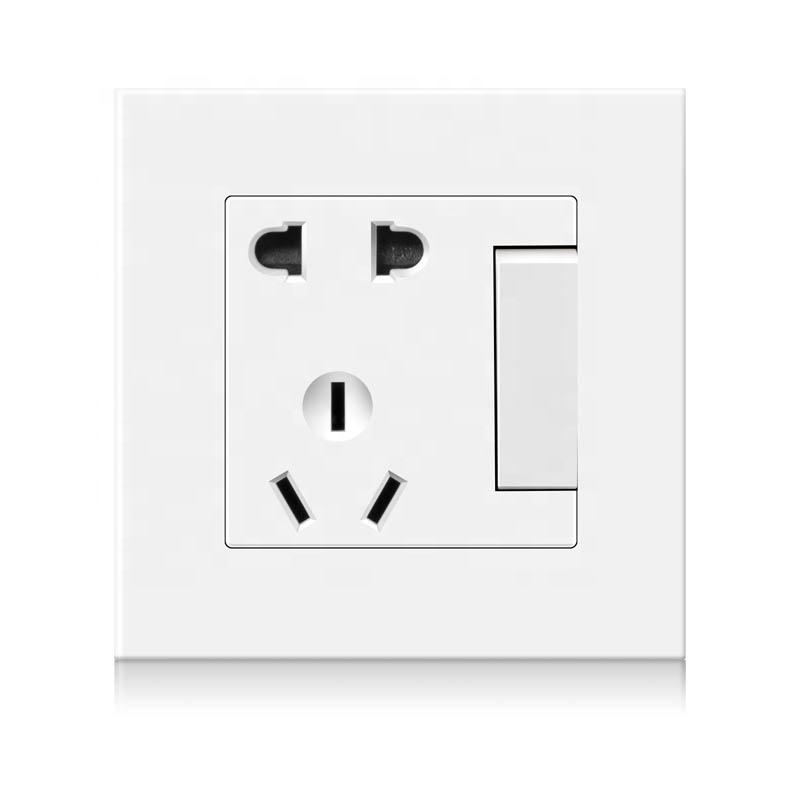 Main-02-2 wall socket with 1 gang switch