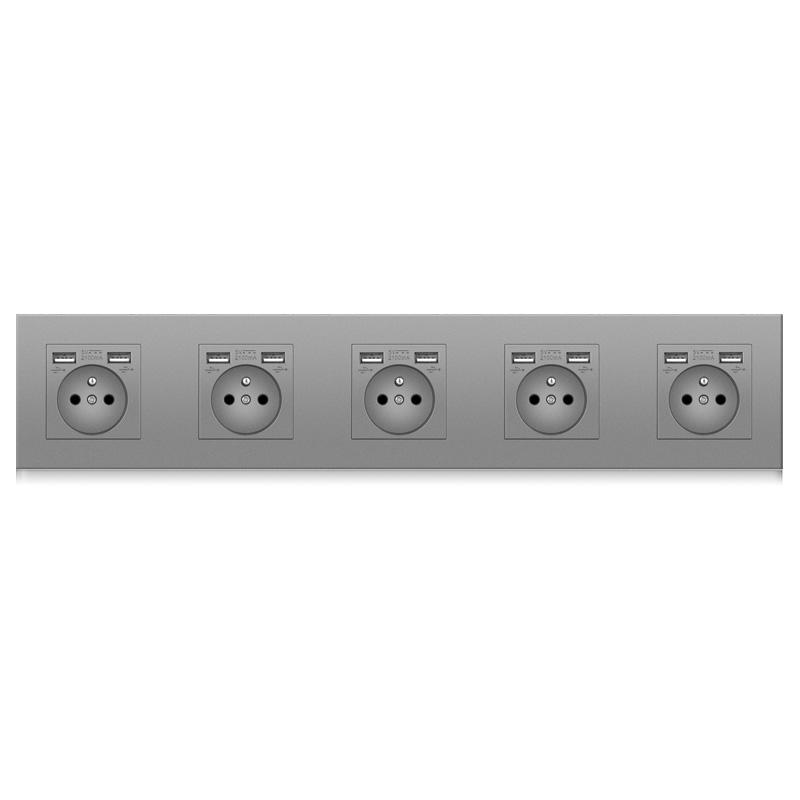 Main-05-1 socket outlet with 10 USB charging ports